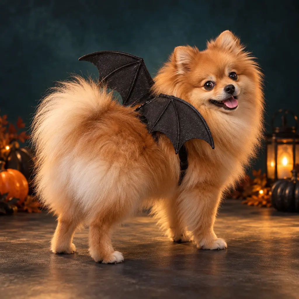 Bat Wings pet portrait